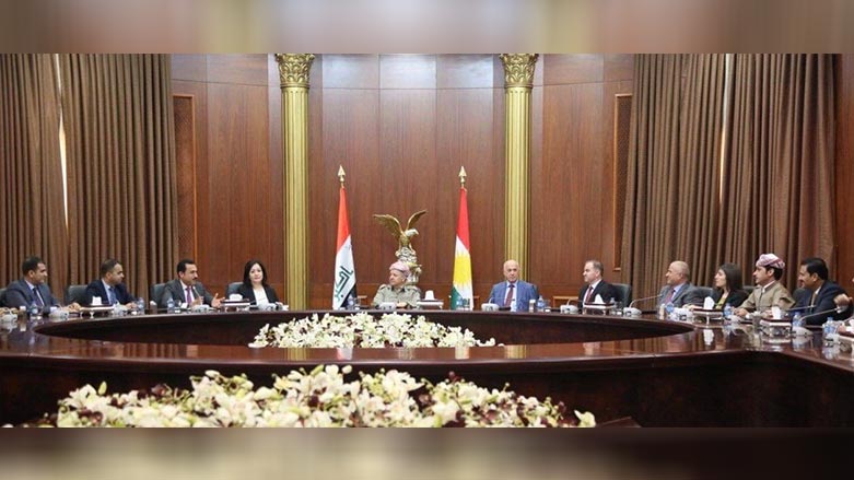 Serok Barzanî ligel endamên Fraksiyona PDKê li Parlemana Kurdistanê civiya